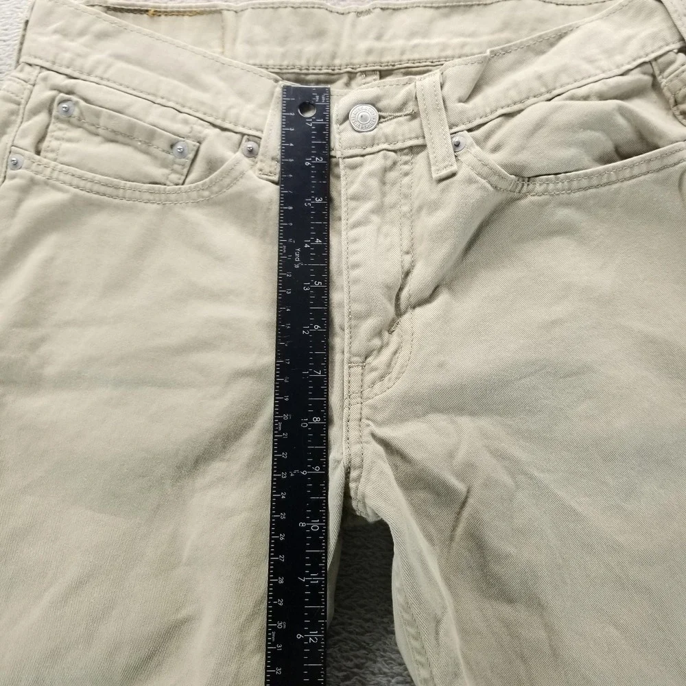 Levis 514 Jeans Mens 30x30 Beige Regular Straight Stretch Comfort Denim‎ Casual